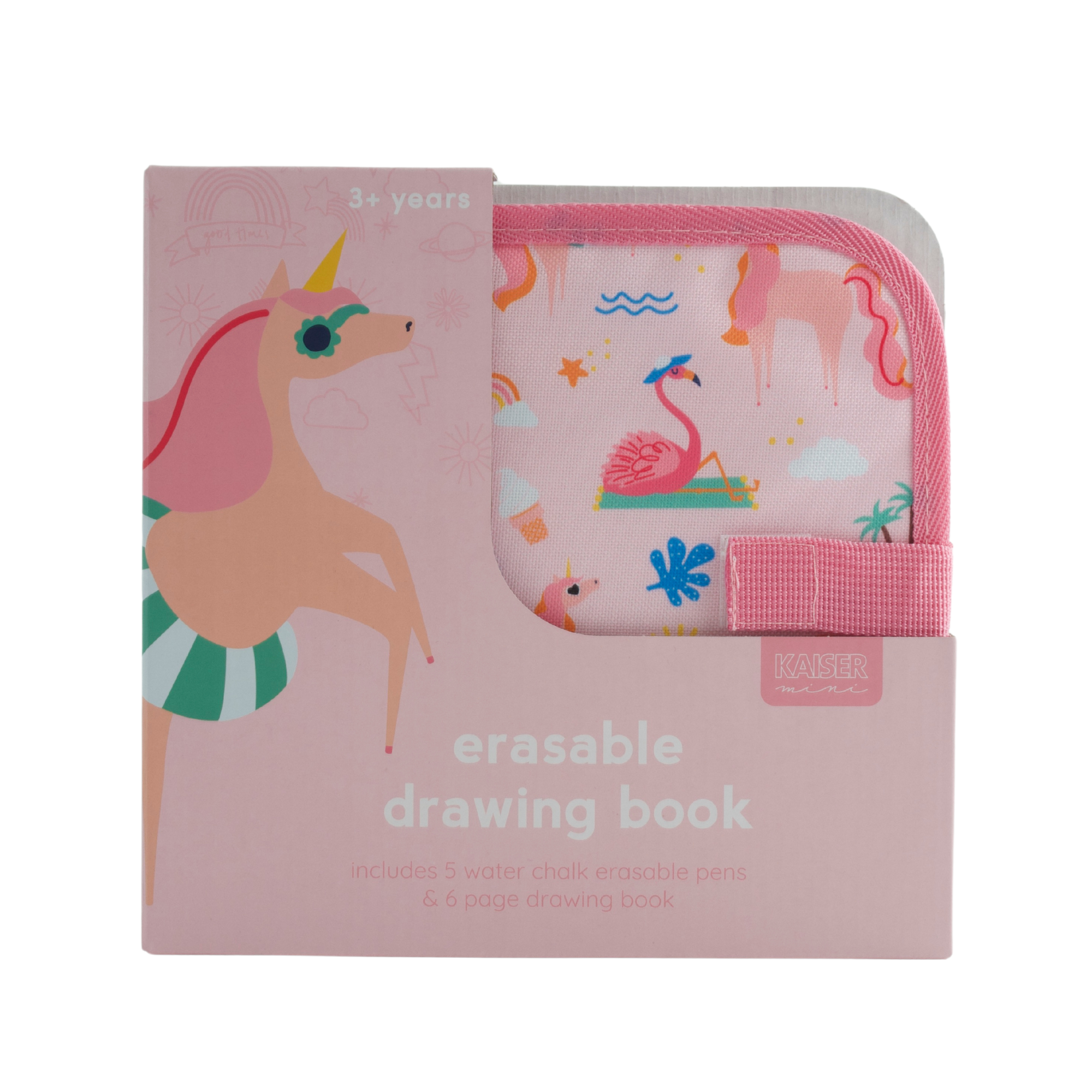 Kaiser Creative Club - Kids Erasable Drawing Book SS24 - UNICORN SPRINGS